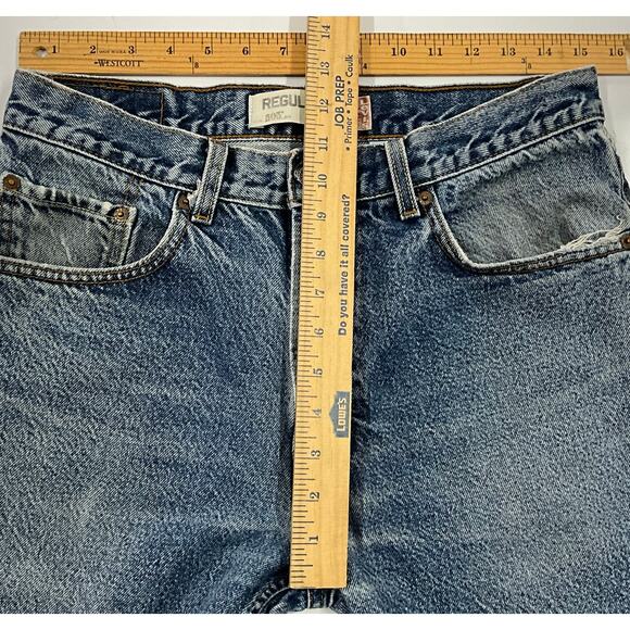 Levi's 505 Size 33x30 Men's Regular Fit Stone Washed Denim Jeans - Picture 10 of 10